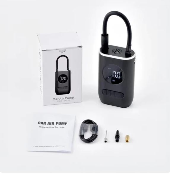 Compressor De Ar Elétrico Mini Portátil Sem Fio para Carro/Moto/Bicicleta