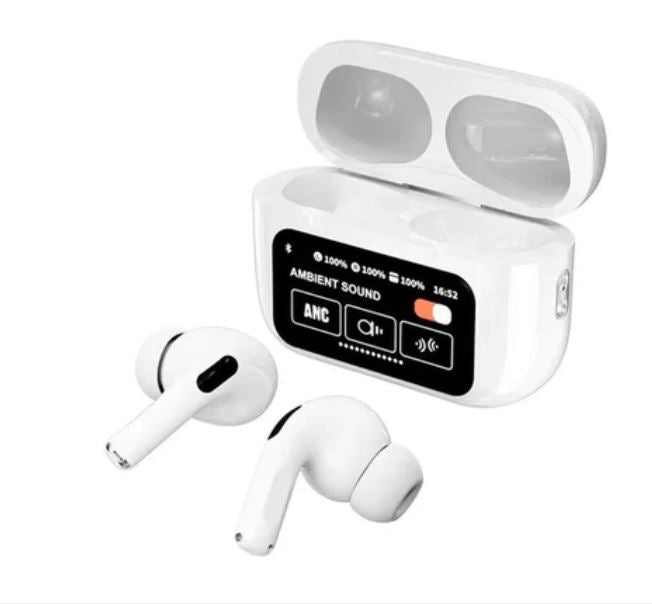 Fones De Ouvido Sem Fio A9 Pro Touch Screen Cancelamento de Ruído